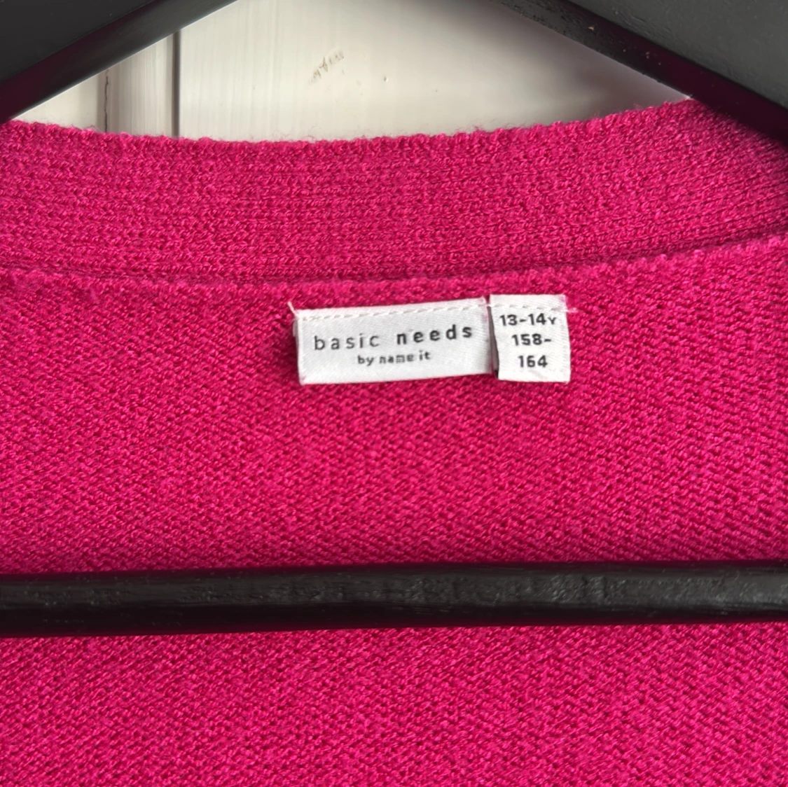 Ceriserosa stickad kofta från Name It - 2