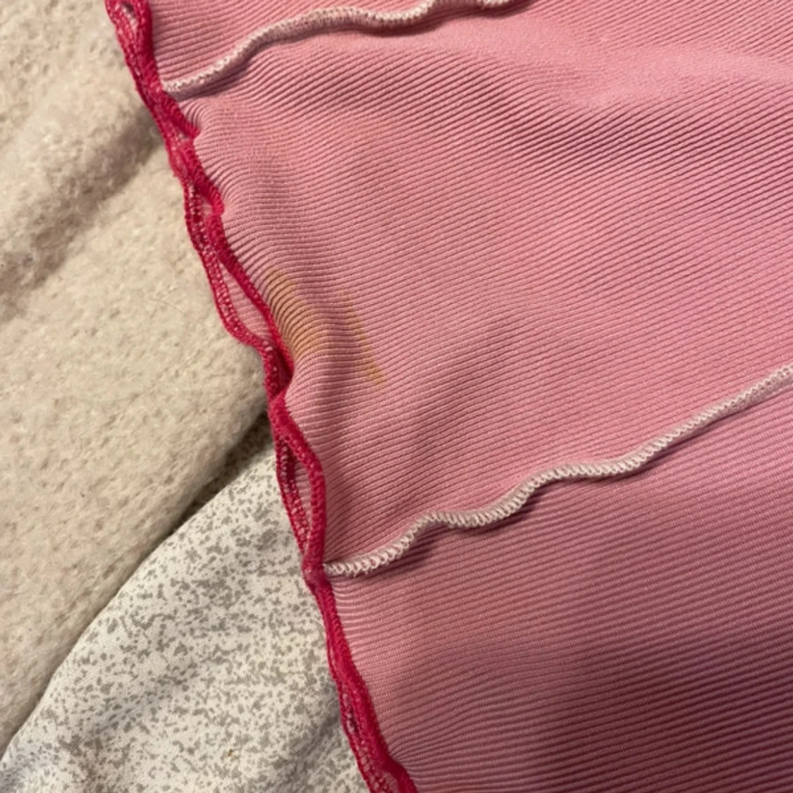 Rosa croppad långärmad topp från SHEIN - 4