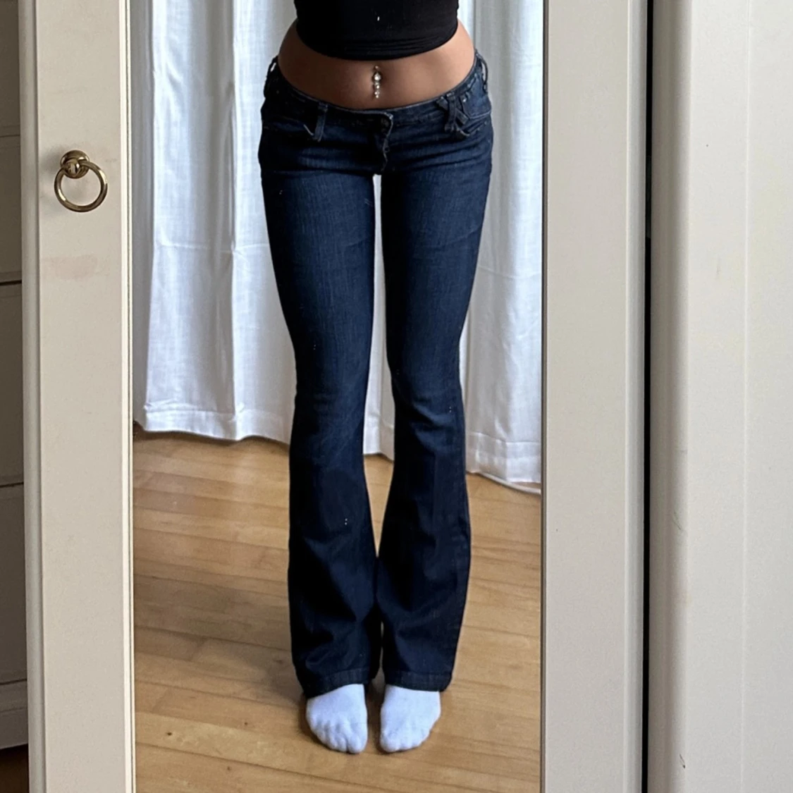 Lågmidjade bootcut jeans - 1