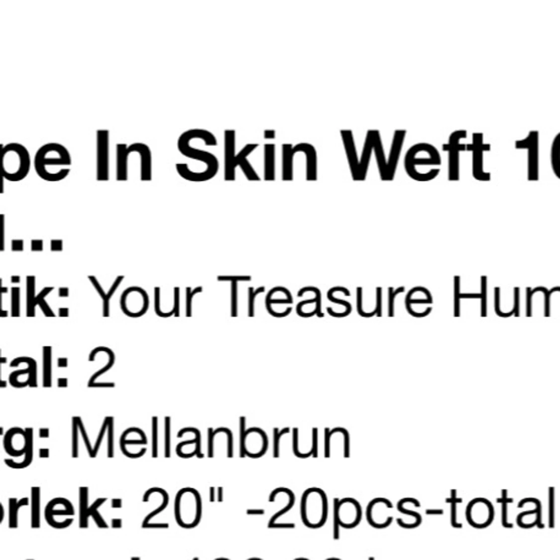 Tape in extensions i äkta hår 20” mellanbrun - 3