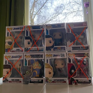 Funko Pop figurer - Pop-figurer i original förpackning. Alla är öppnade, men har enbart stått på en bokhylla.   1 för 130 3 för 300 Vid köp av fler går pris att diskutera.