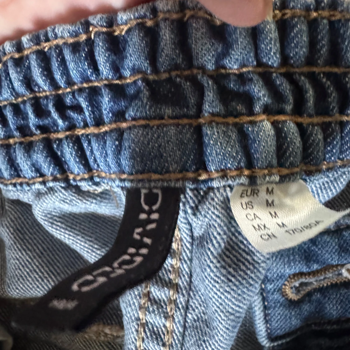 Blå cargopants från Divided, M - 2