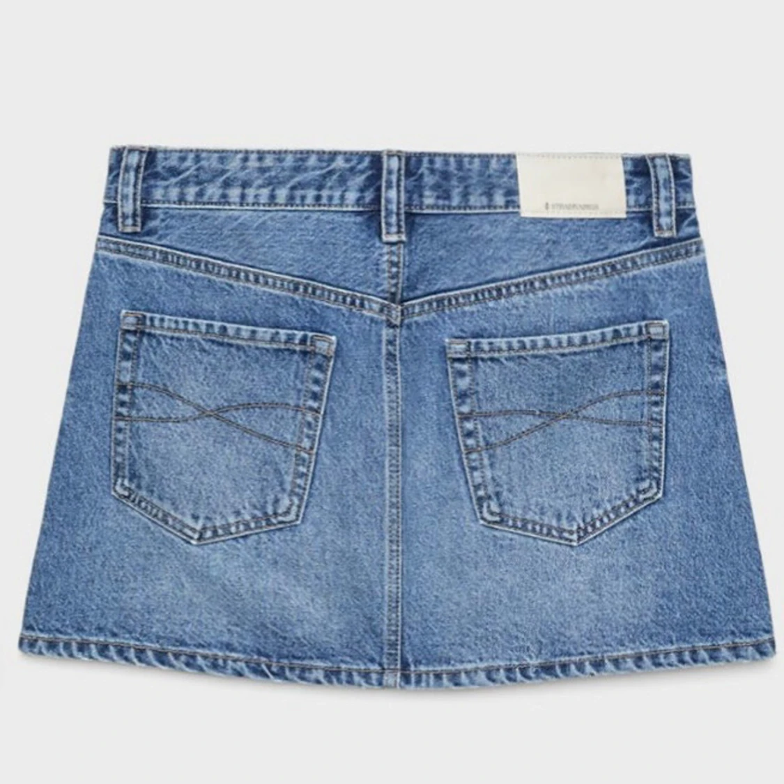 Blå jeanskjol från Stradivarius - 3