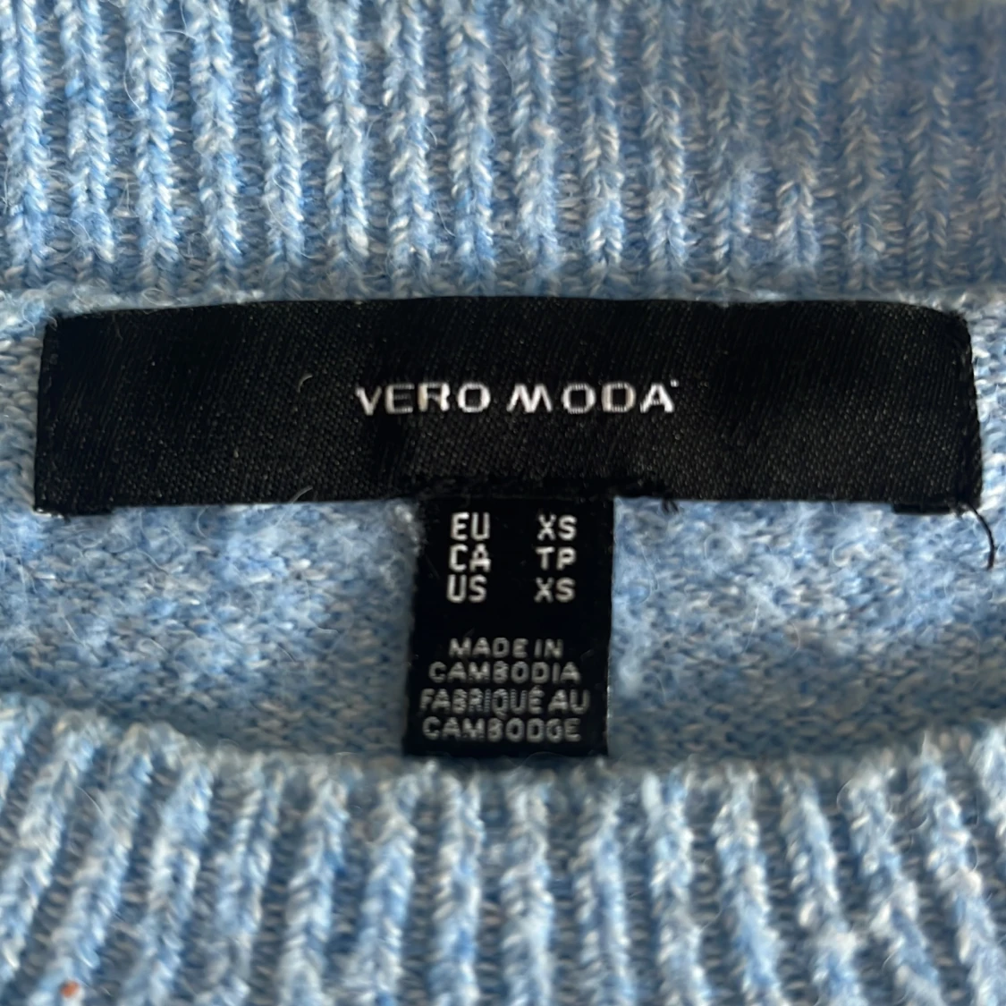 Ljusblå stickad tröja Vero Moda - 1