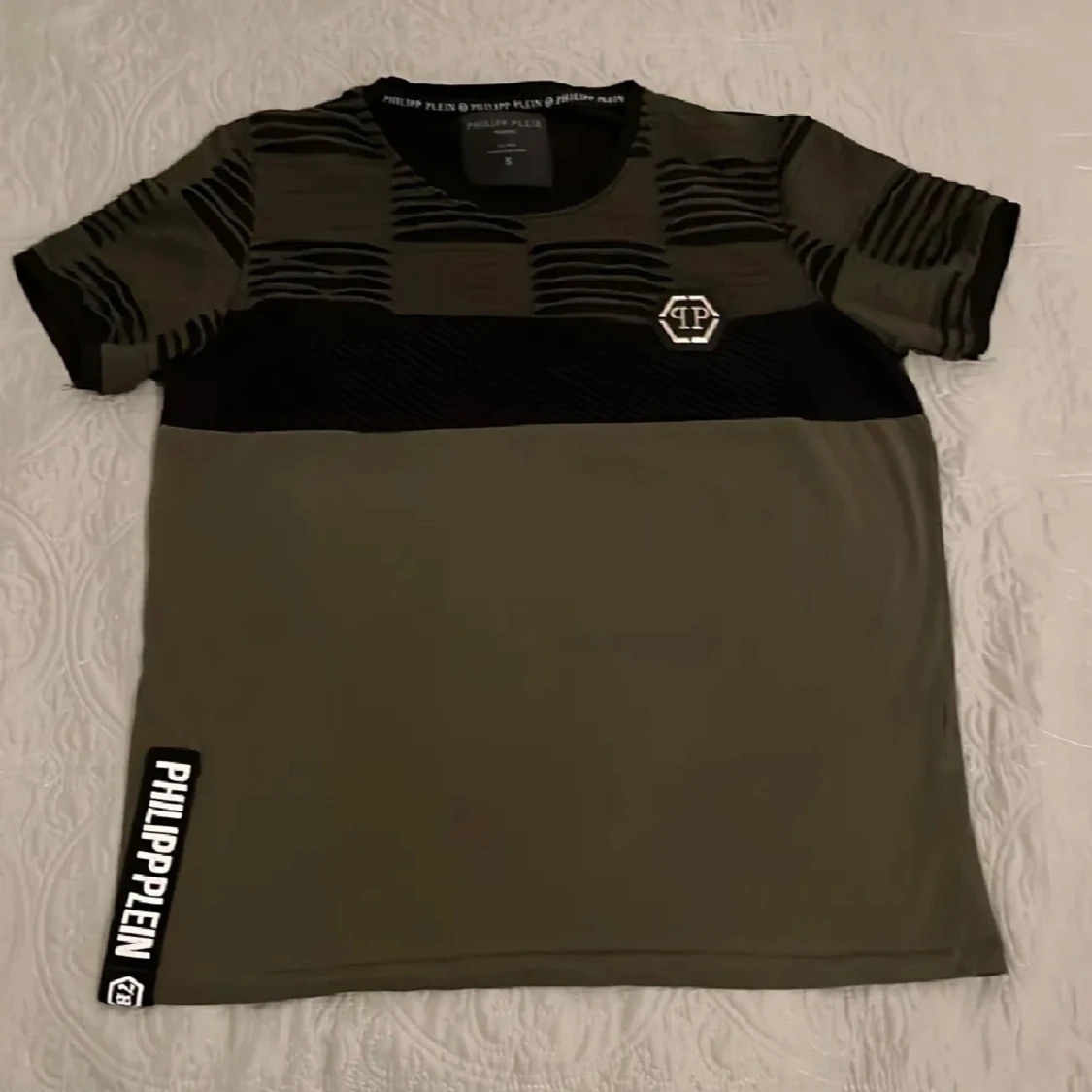 Philipp Plein grön/svart t-shirt.