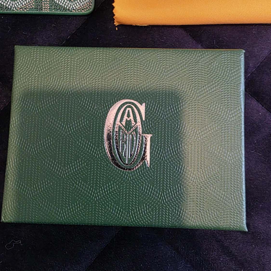Grön Goyaard plånbok med mönster - 4