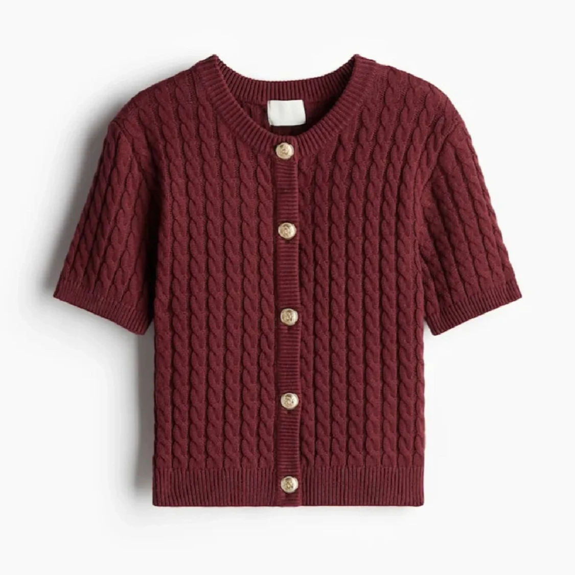 Vinröd kofta från H&M