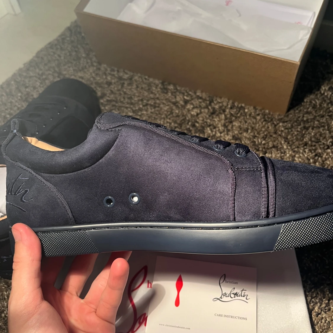 Mörkblå sneakers från Christian Louboutin - 2