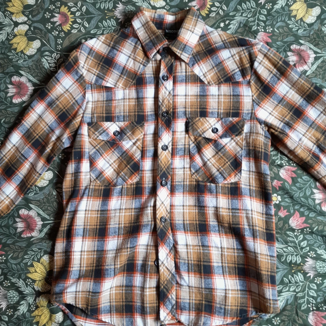 Rutig skjorta från Wagon i bomull