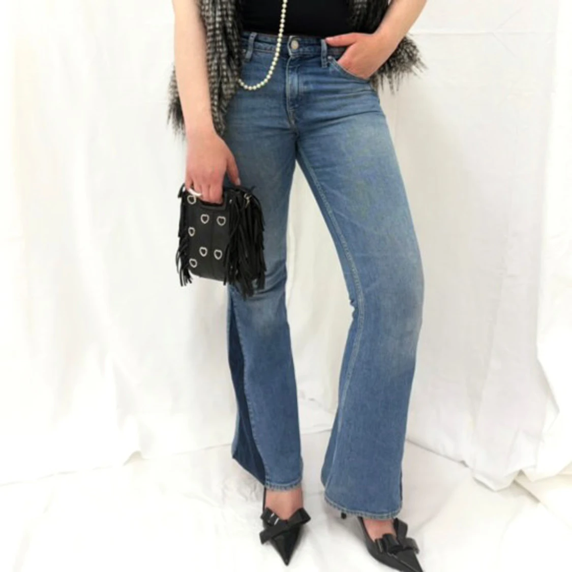 Blue leopard remake jeans  - 1