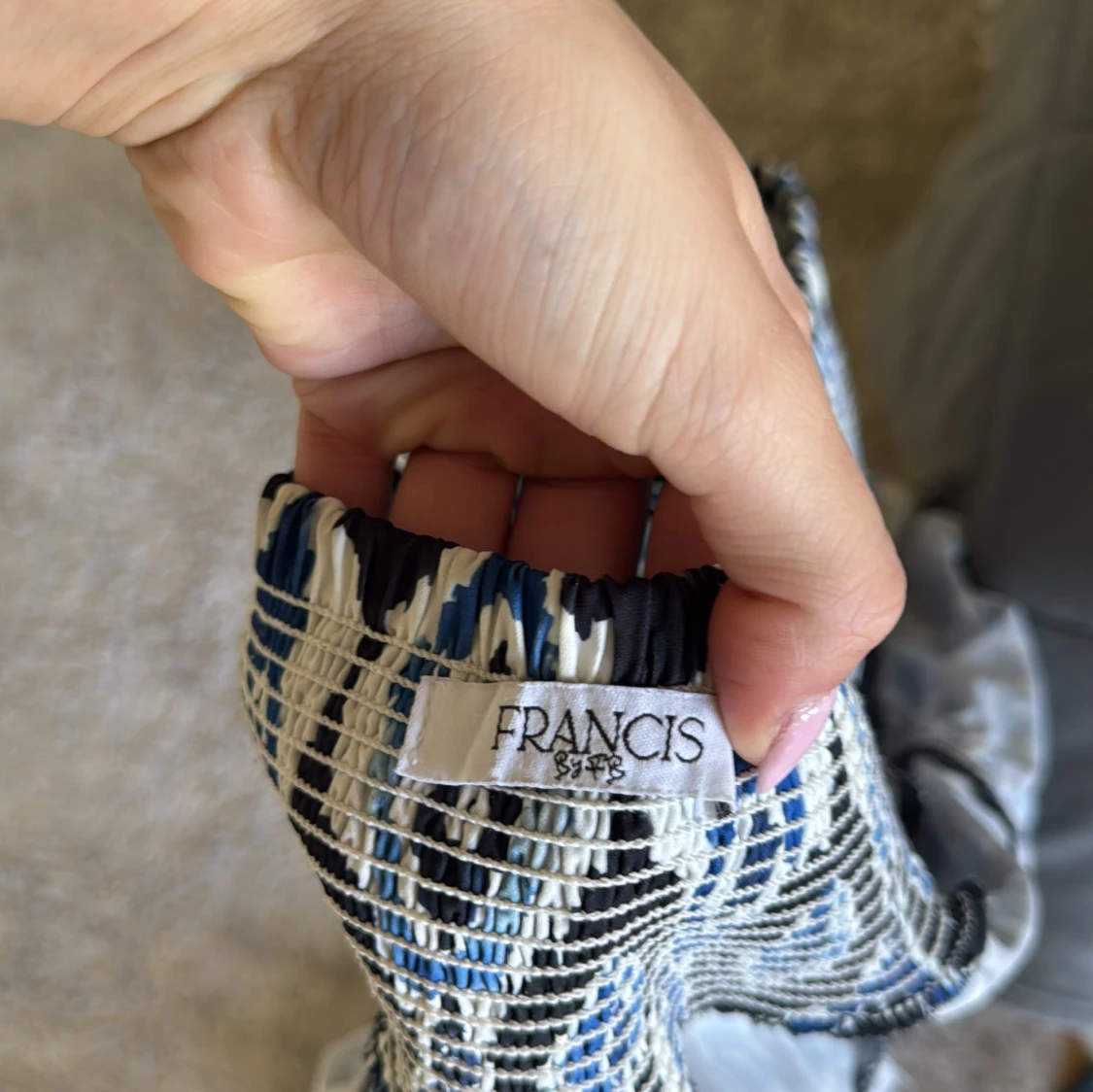 Mönstrad volangkjol från Francis - 2