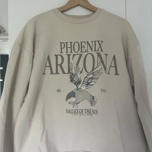Sweatshirt - En tjocktröja från NA-KD me tryck på framsidan. Storlek S men väldigt oversized. Använd några få gånger. Några små fläckar som inte riktigt märks av(se bilder). Säljer då den inte kommer till användning. Kan hämtas upp i Falkenberg annars står köpare för frakt. Pris kan diskuteras. Hör av dig vid frågor