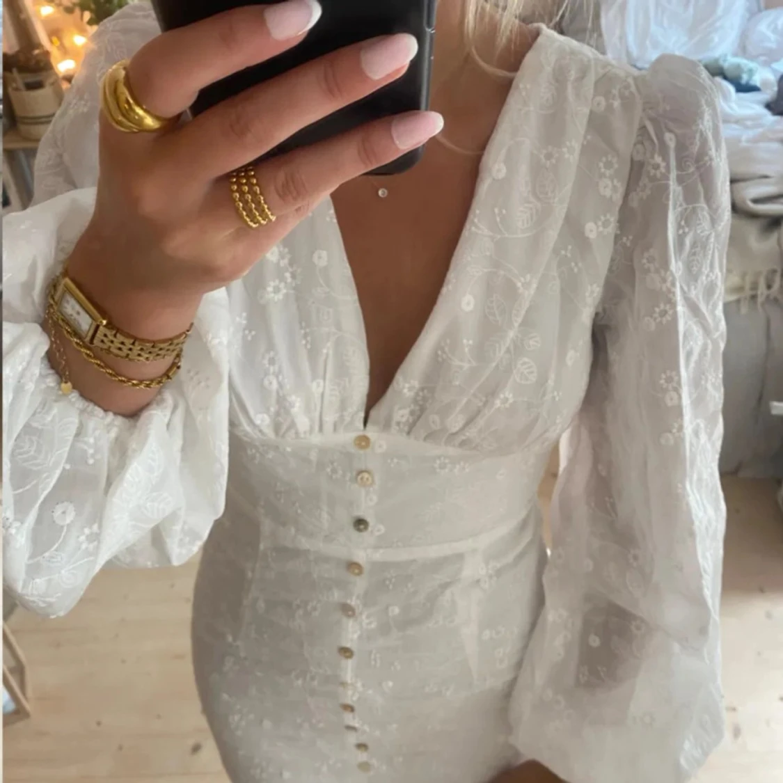 Broderad klänning - 3