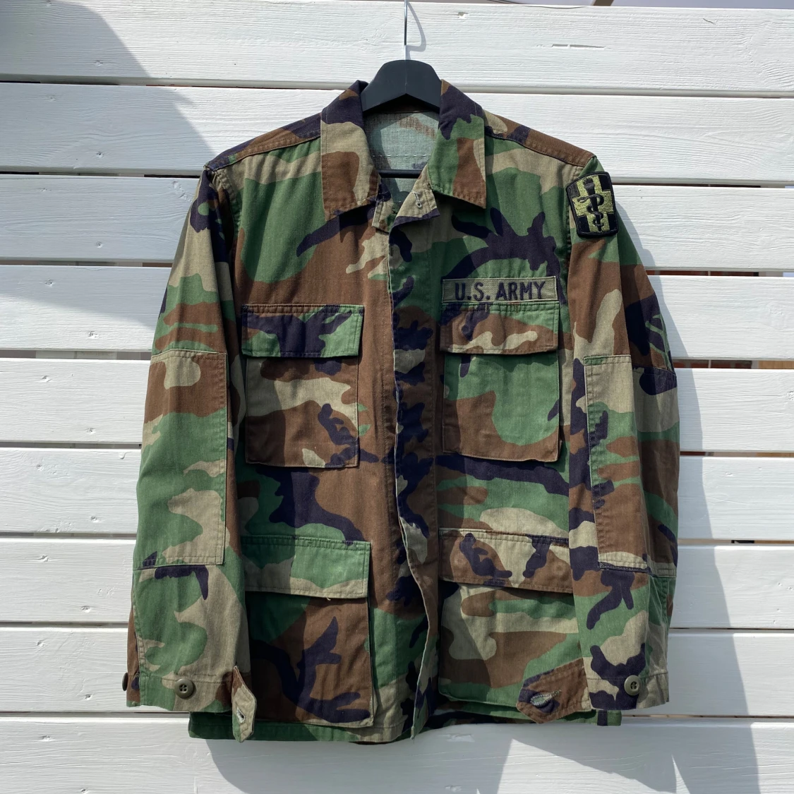 Camouflage militärjacka U.S. Army