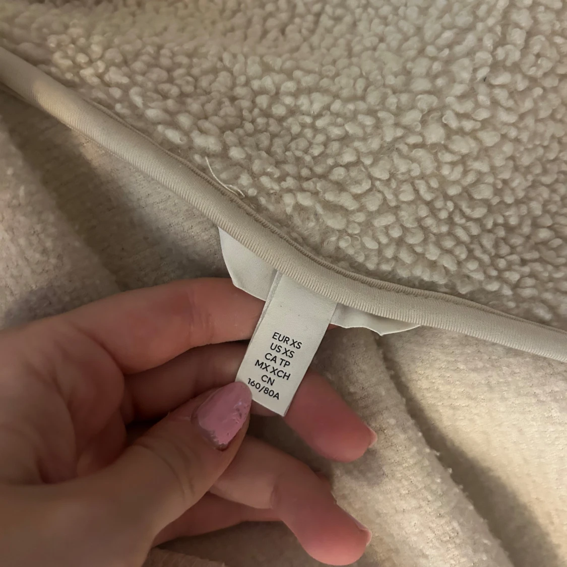 Beige teddyjacka - 2