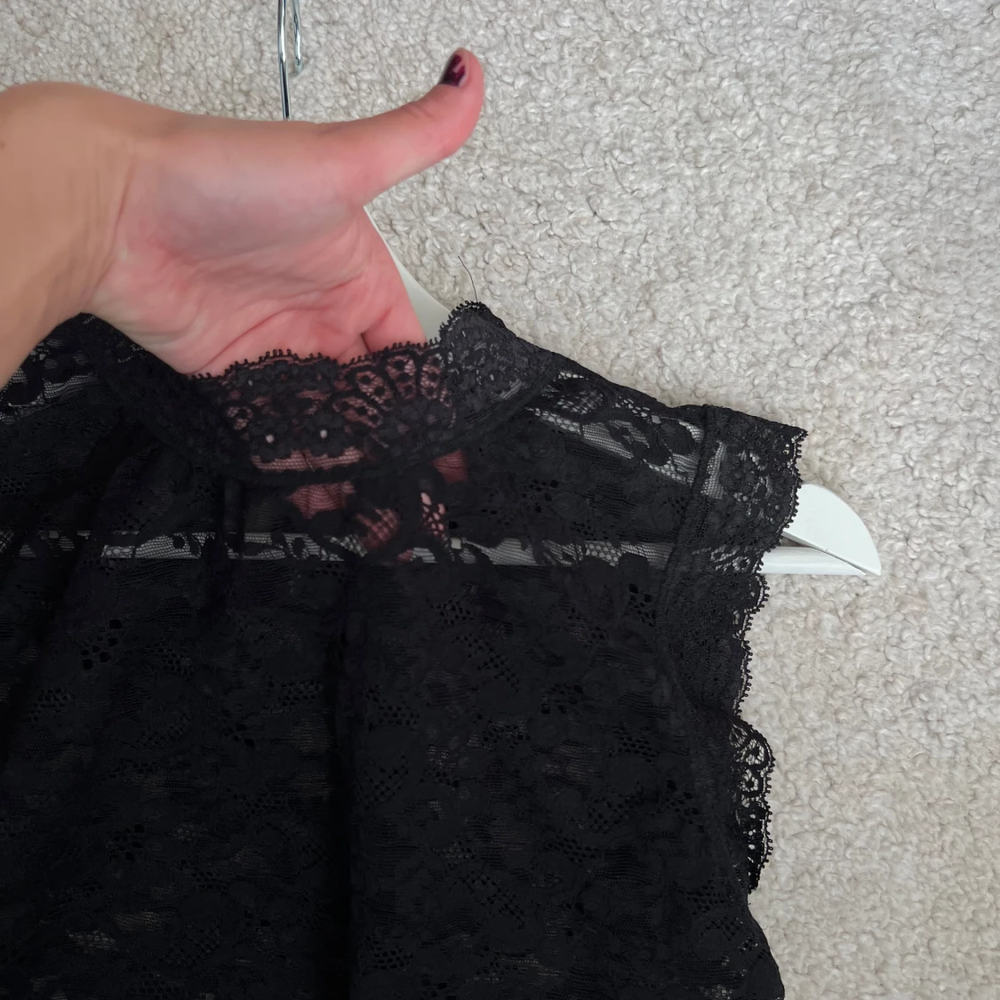 Svart spetsblus - 3