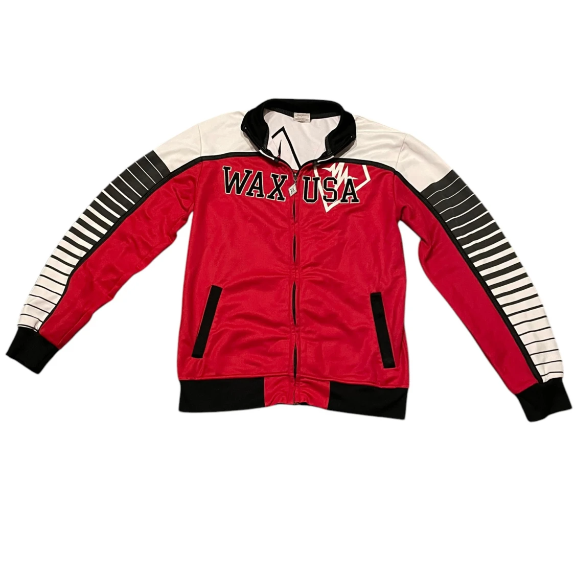 Röd och vit jacka från WAX USA