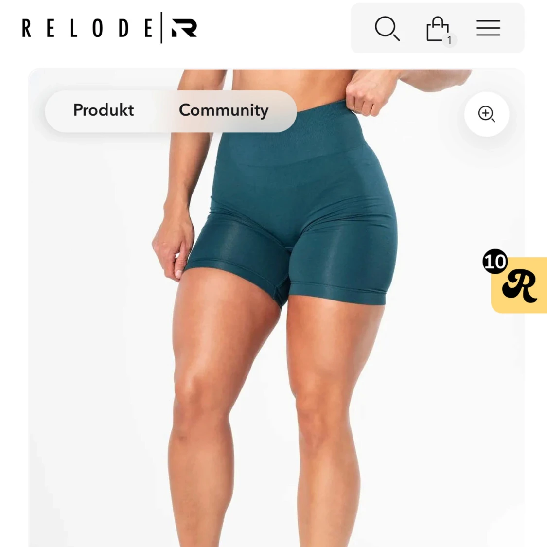 Mörkgröna träningsshorts från Relode