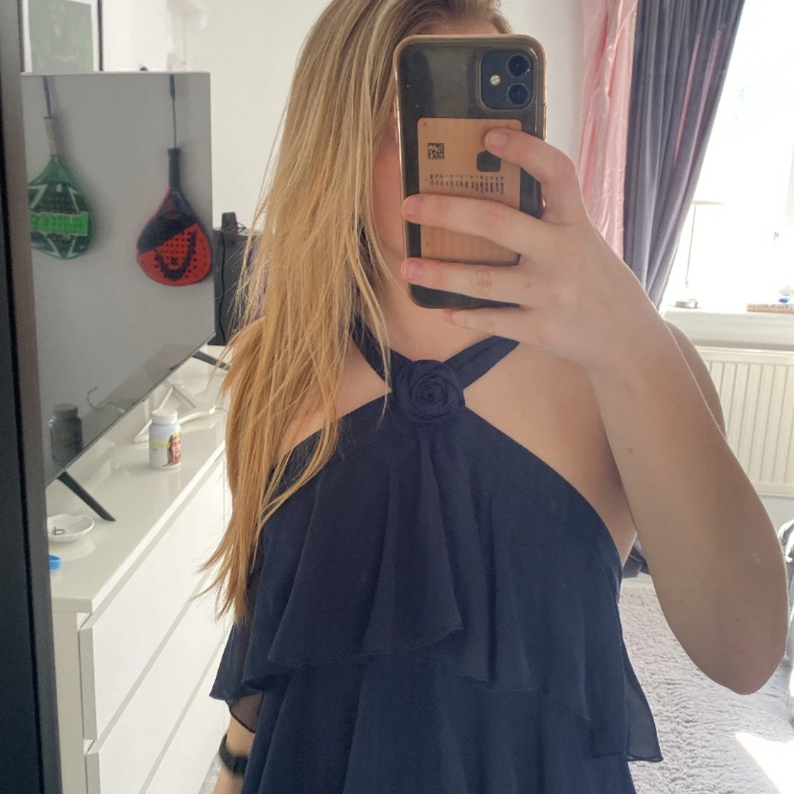 Mörkblå  balklänning från Vero Moda - 2