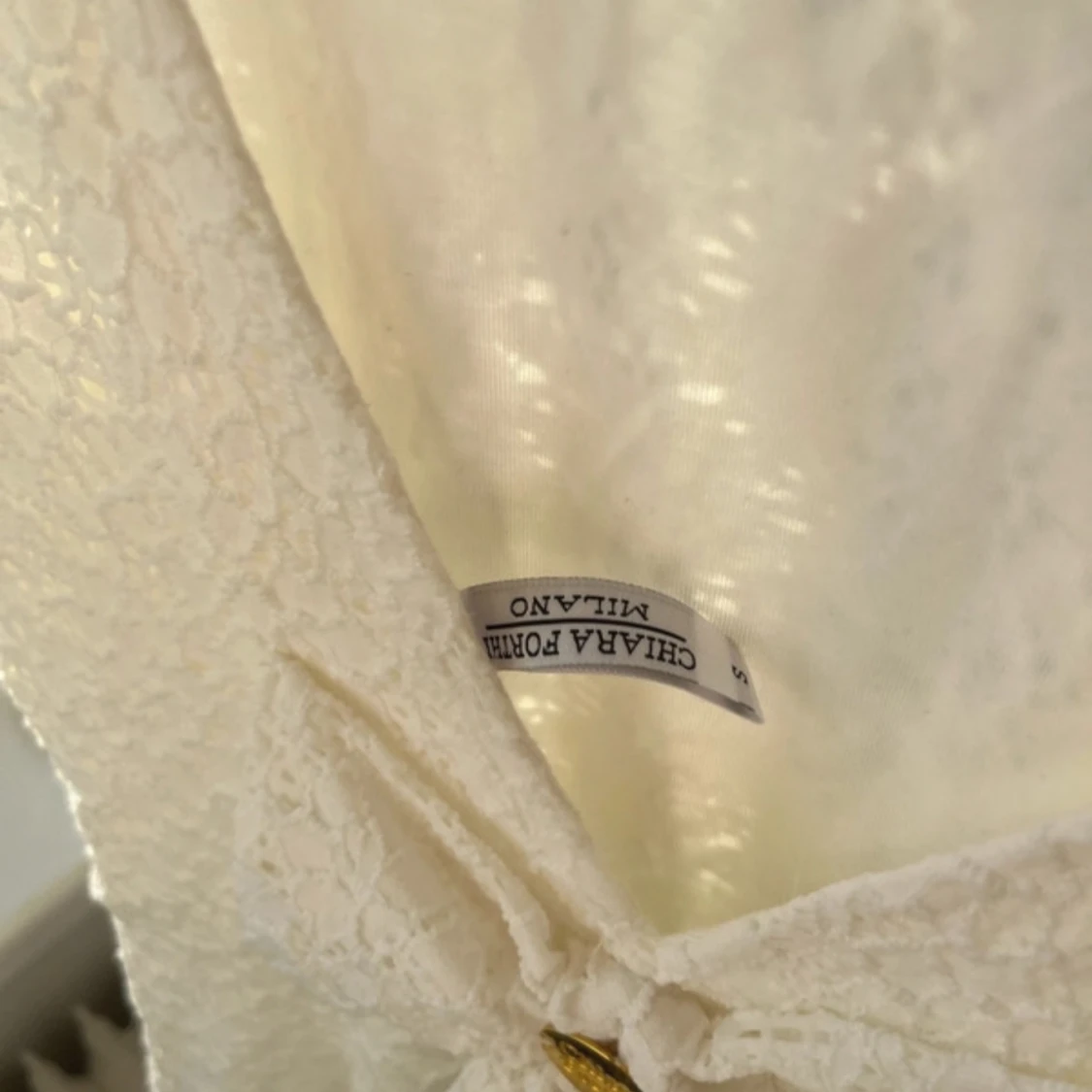 Gullig vit klänning - 2