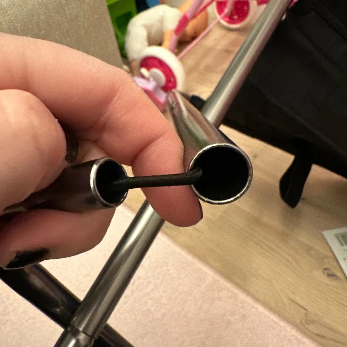 Svart hopfällbar stol - 2