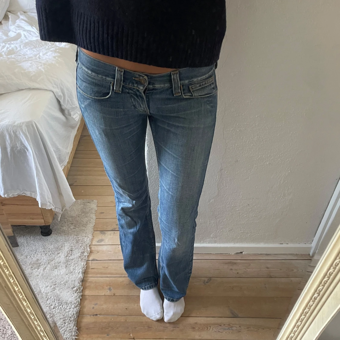 Lågmidjade bootcut jeans