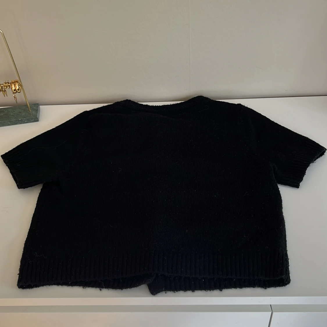 Svart stickad kofta från H&M - 2