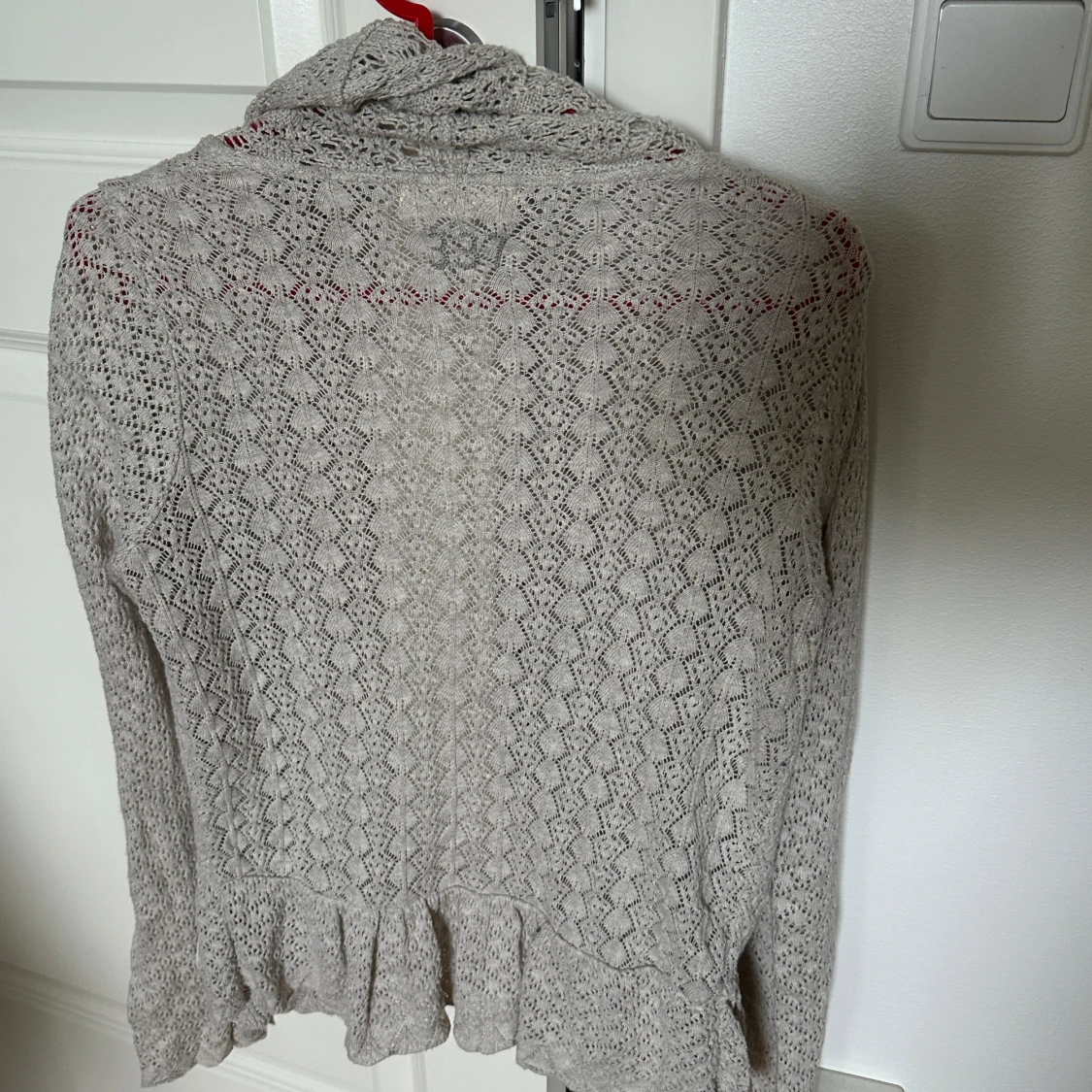 Beige stickad kofta Odd Molly - 3