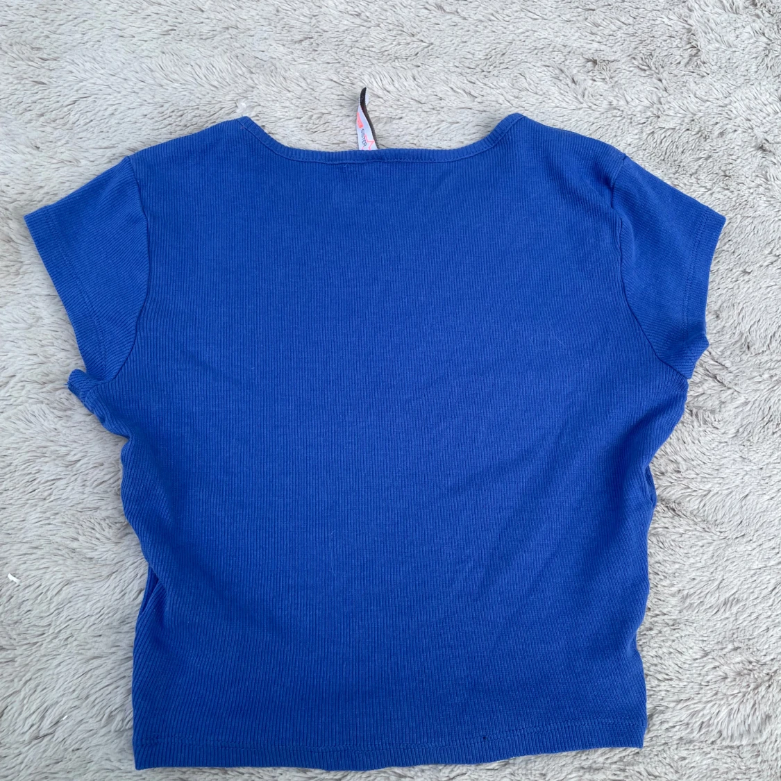 Blå ribbad topp från FB Sister - 3