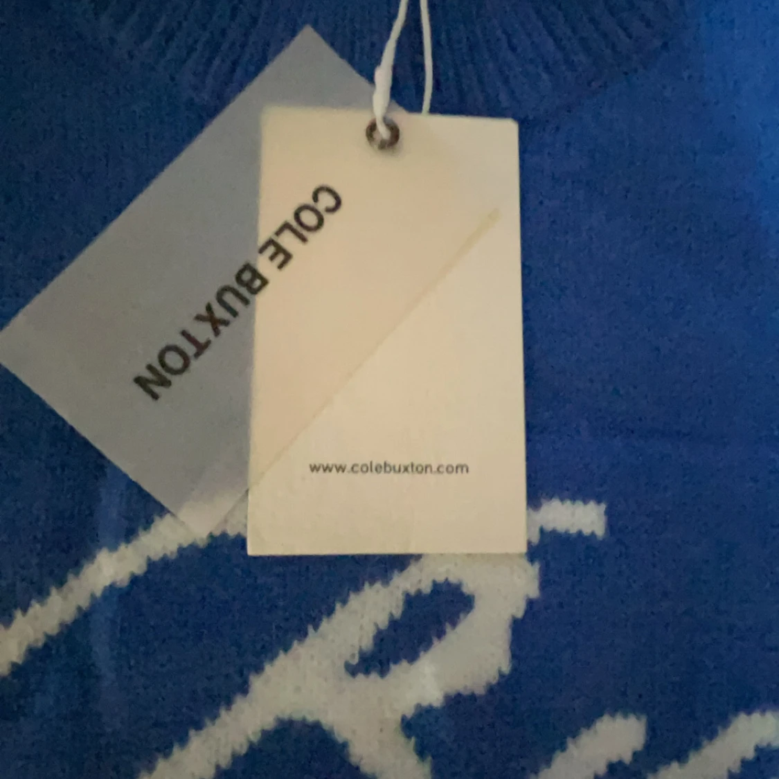 Blå stickad tröja från Cole Buxton - 1