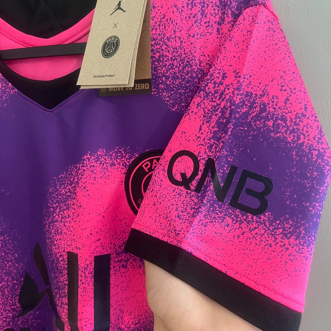 PSG Mbappé fotbollströja rosa/lila - 2