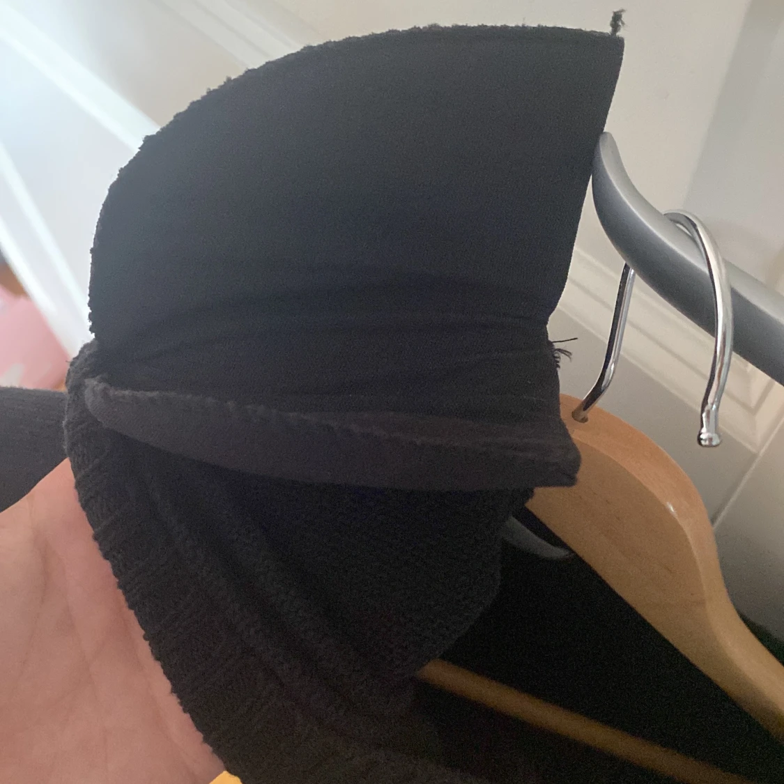 Svart croppad stickad topp H&M - 3