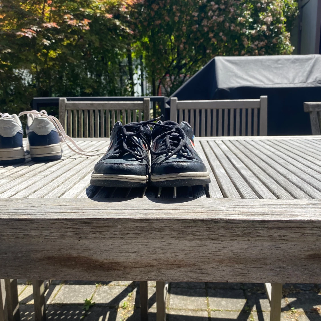 Nike Dunk sneakers svart/silver