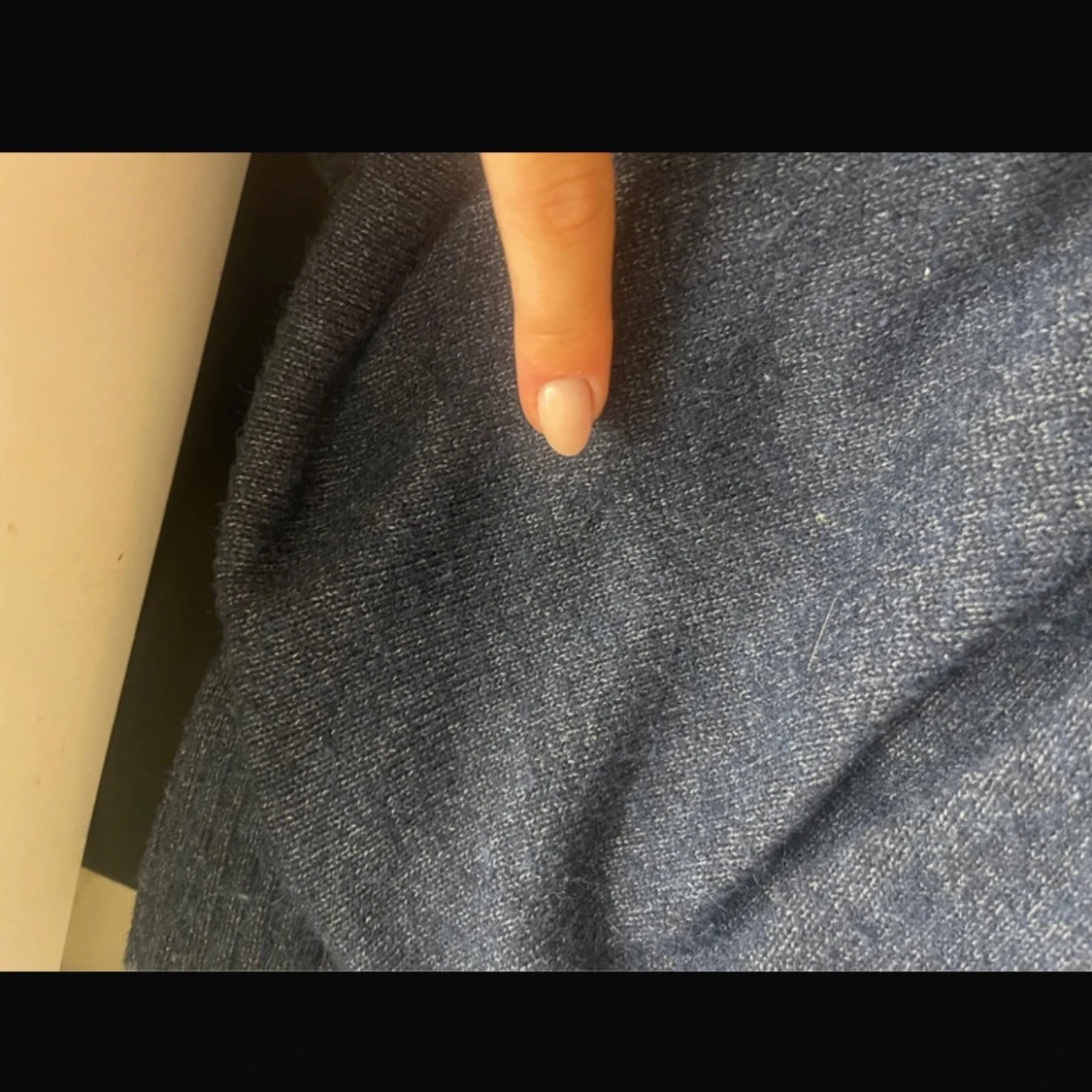 Vila marinblå stickad - 2