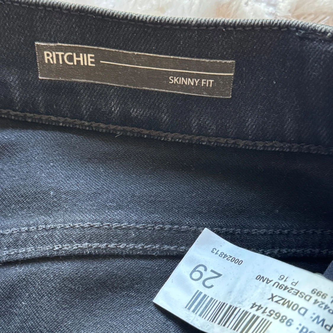 Dondup Ritche svart/grå i nyskick w29 - 2