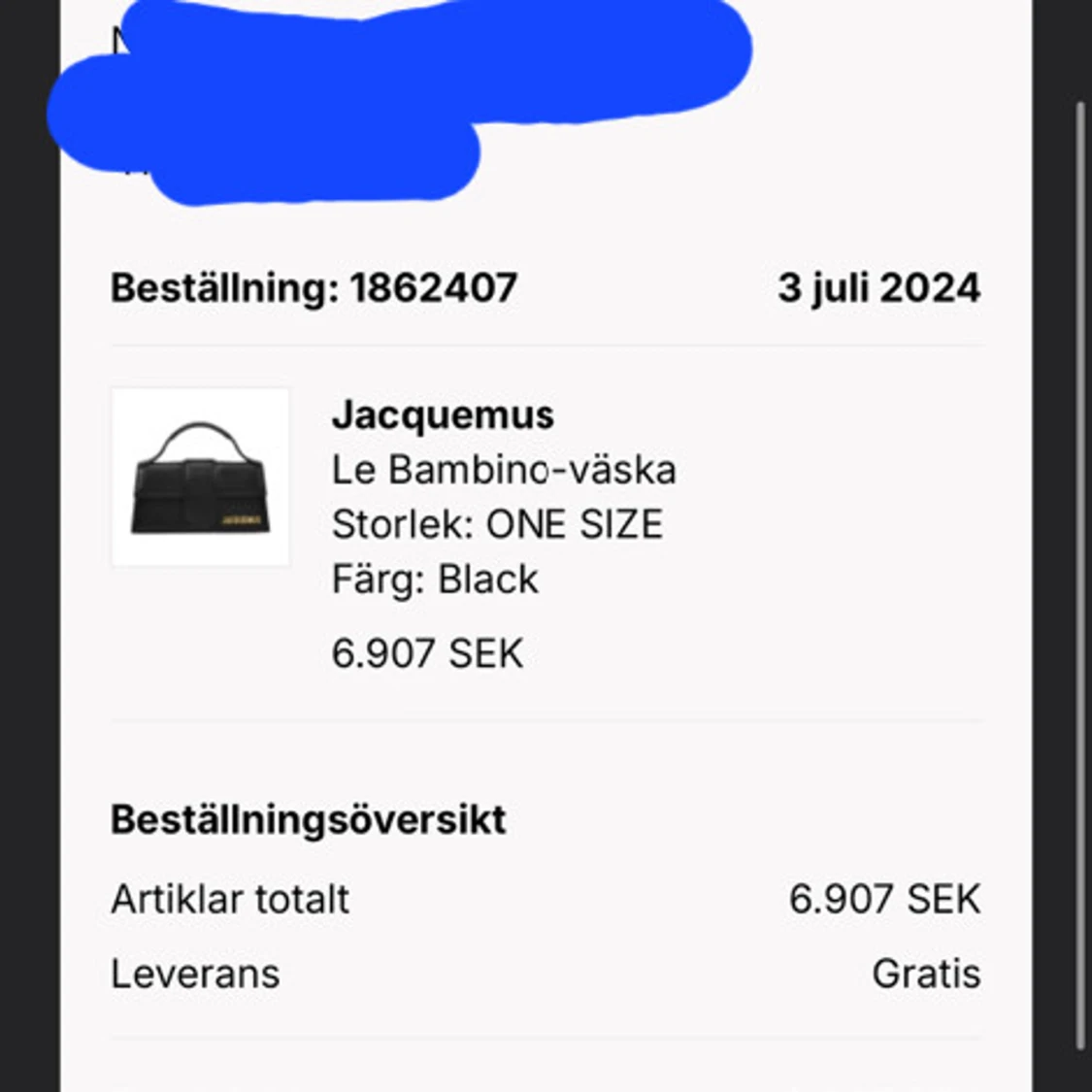 Jacquemus Le Bambino svart handväska - 3