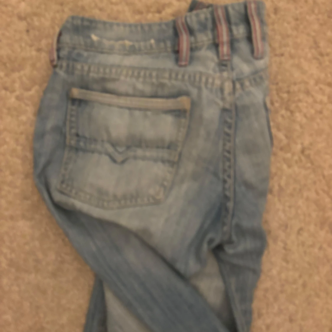 Lågmidjade blå jeans  - 4