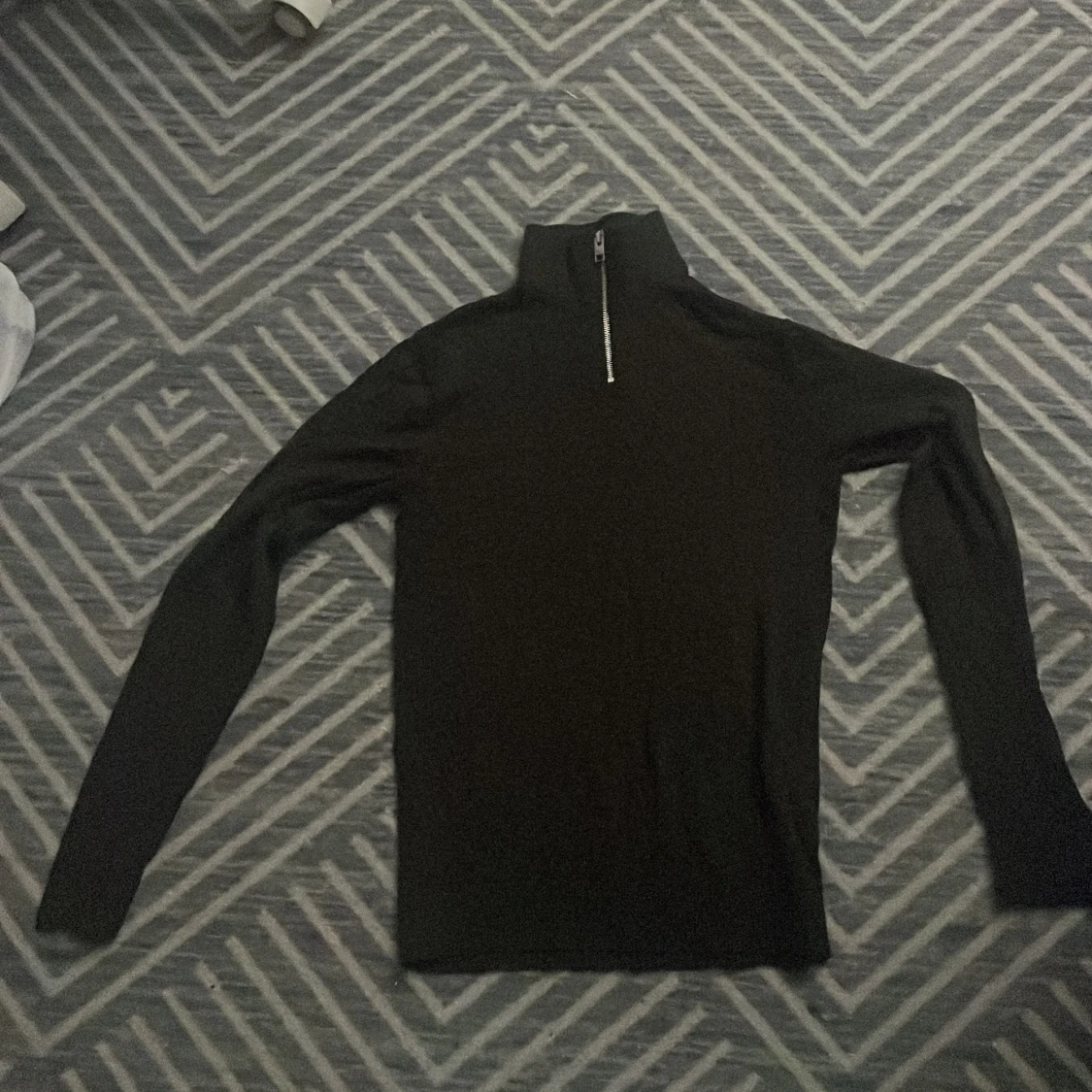 Svart half zip polotröja Jack & Jones