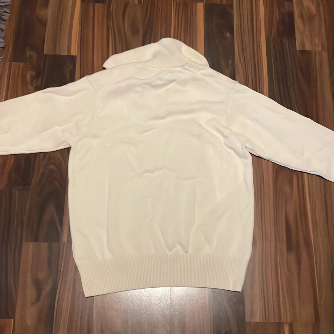 Beige stickad half zip tröja från GANT - 1