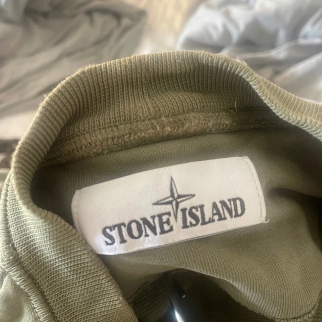 Grön Stone Island sweatshirt - 1