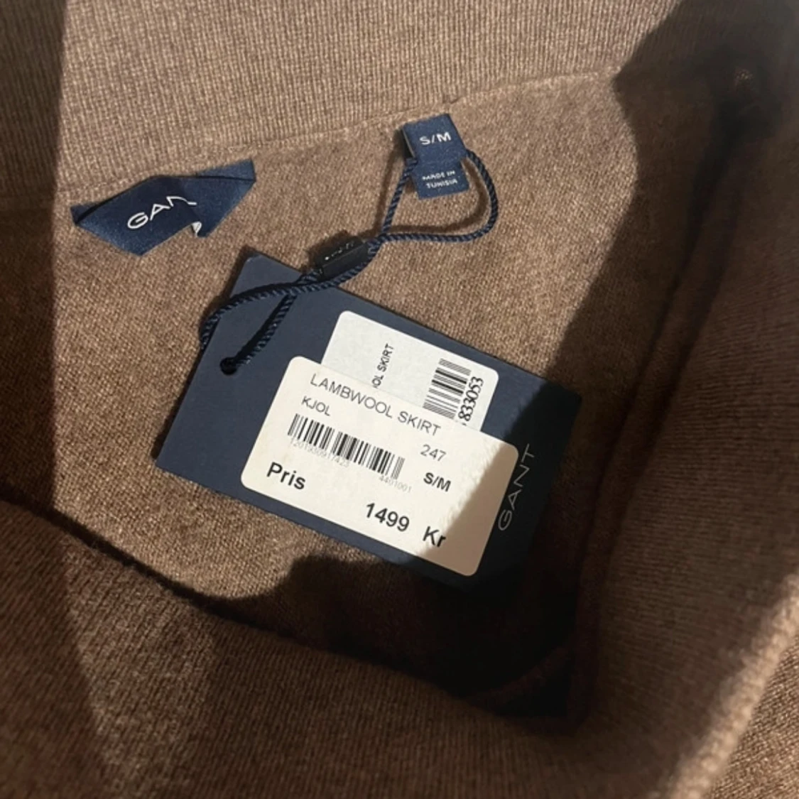 Beige långkjol i lammull från Gant - 2