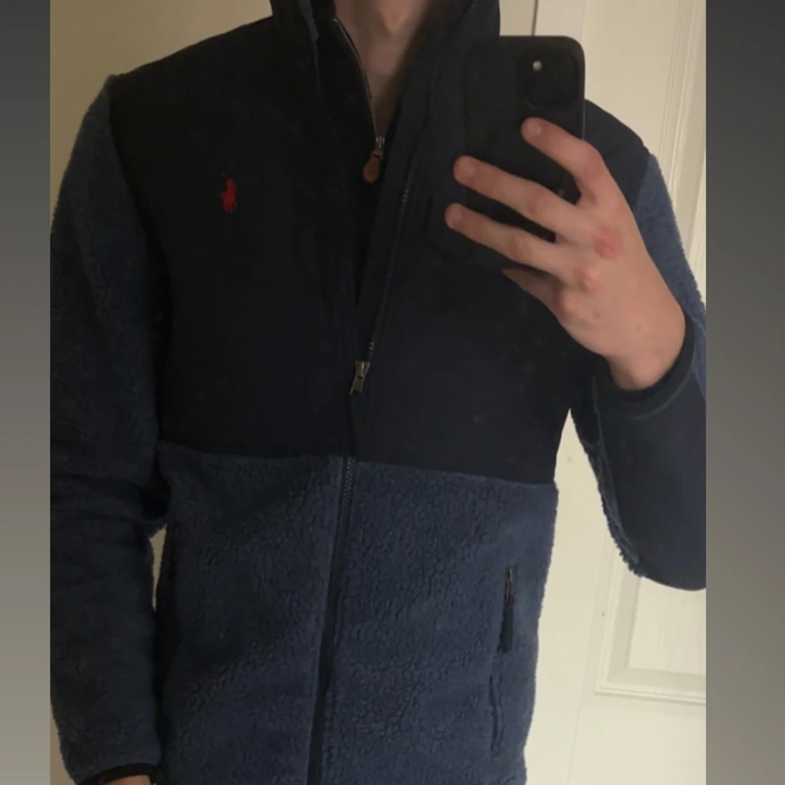 Blå teddyjacka från Polo Ralph Lauren