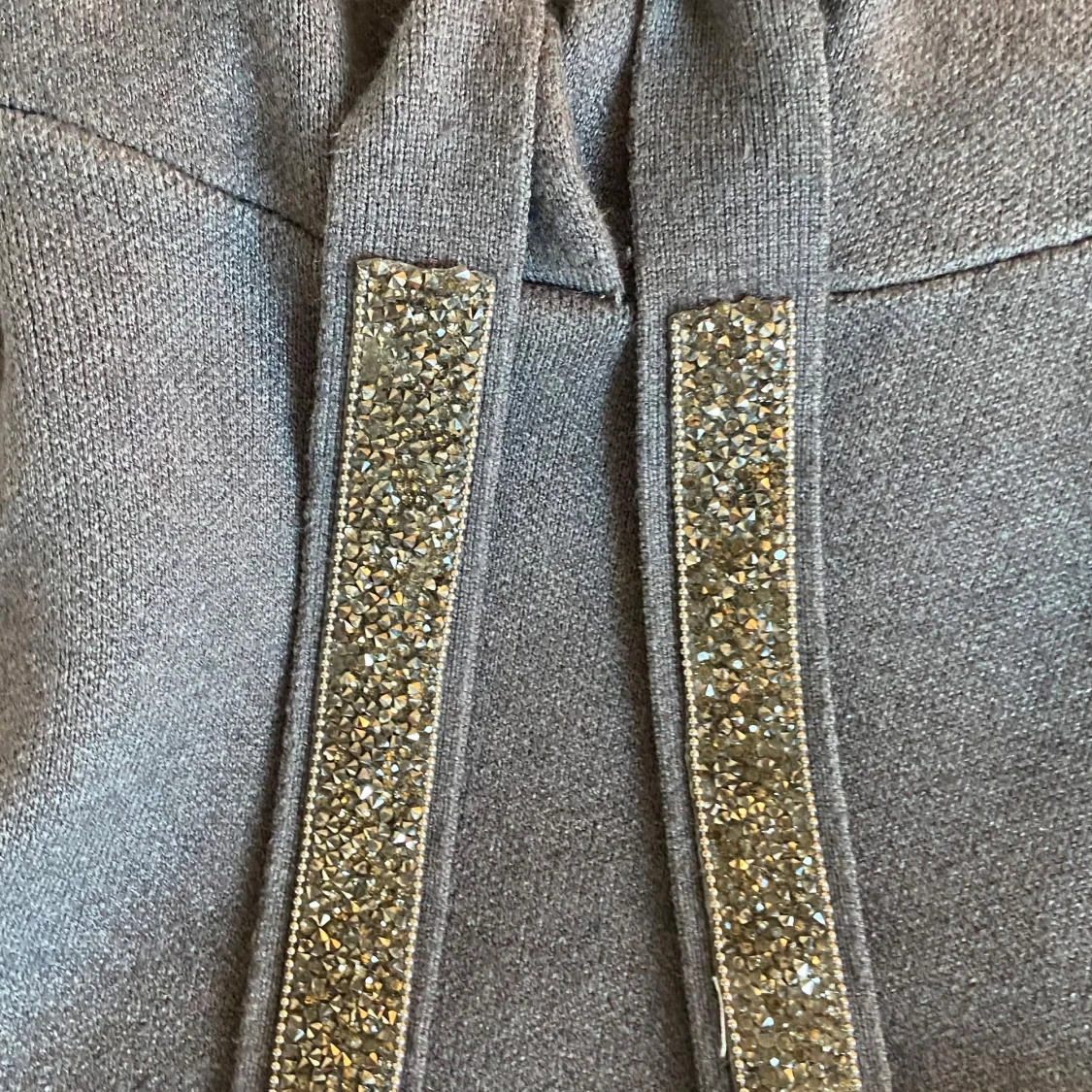 Mörkgrå hoodie från Diesel med glitter - 2