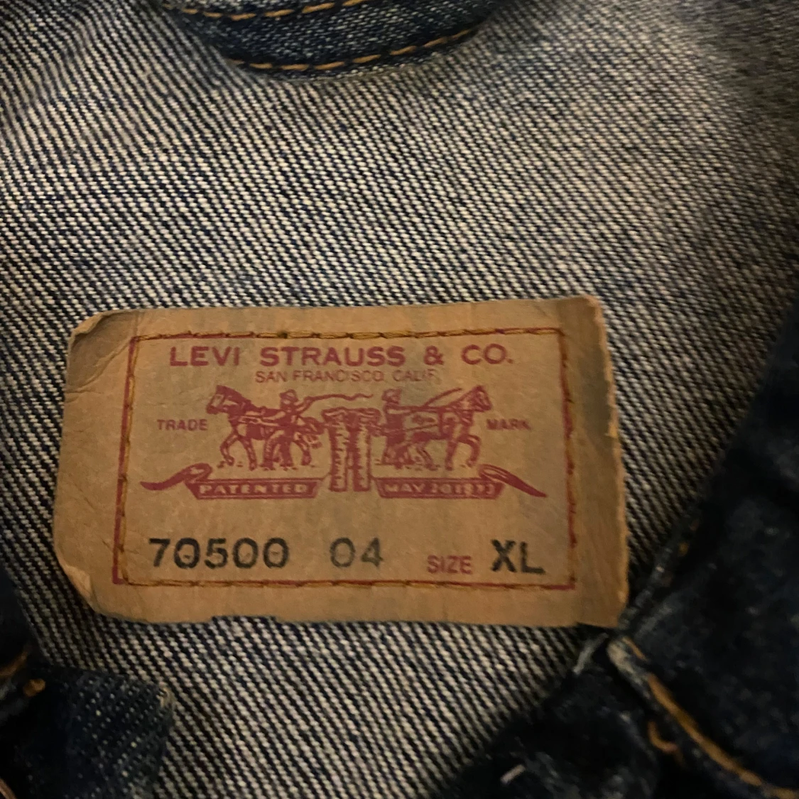 Levi's blå jeansjacka XL - 1
