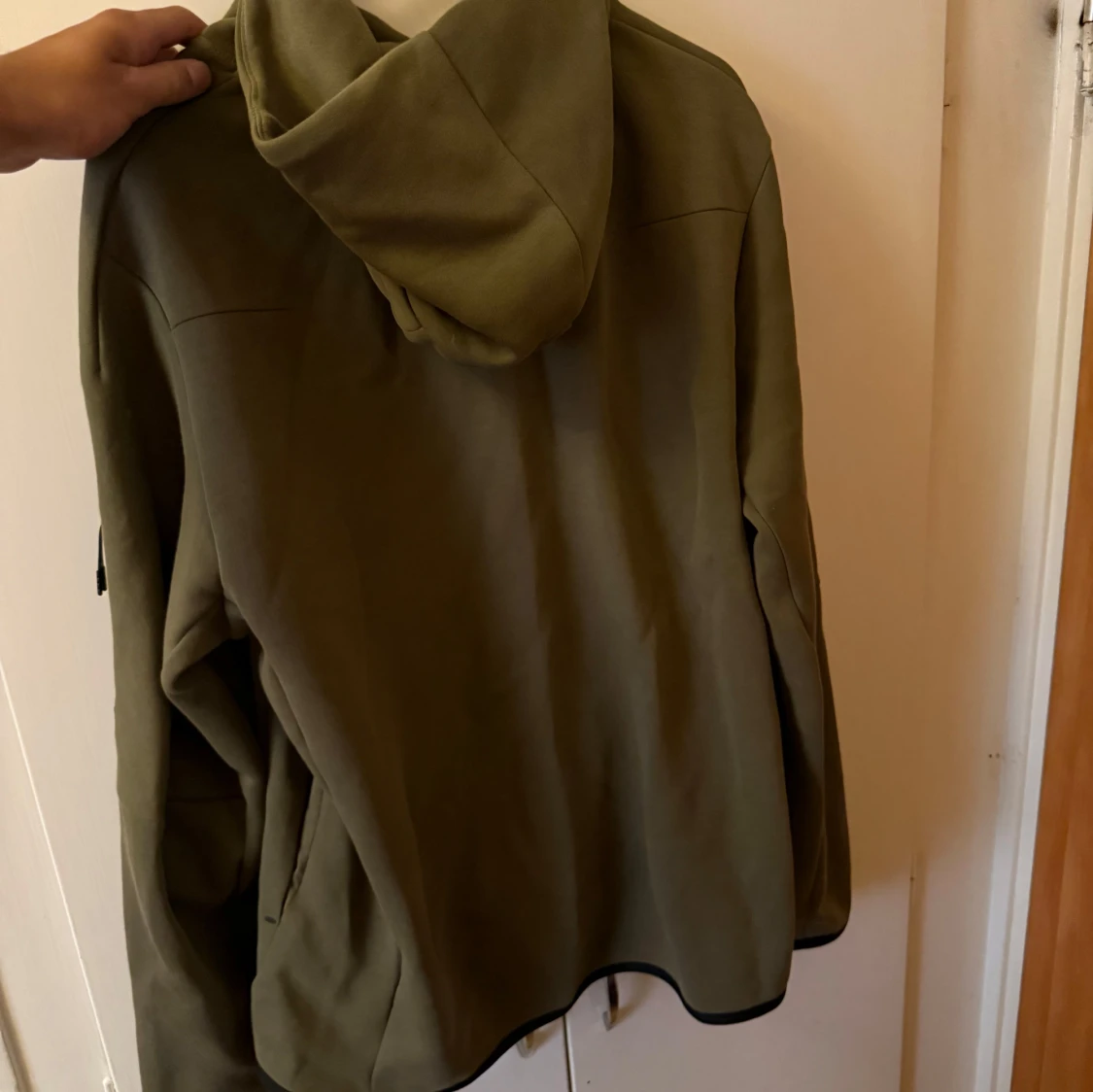 Grön Nike hoodie med huva - 1