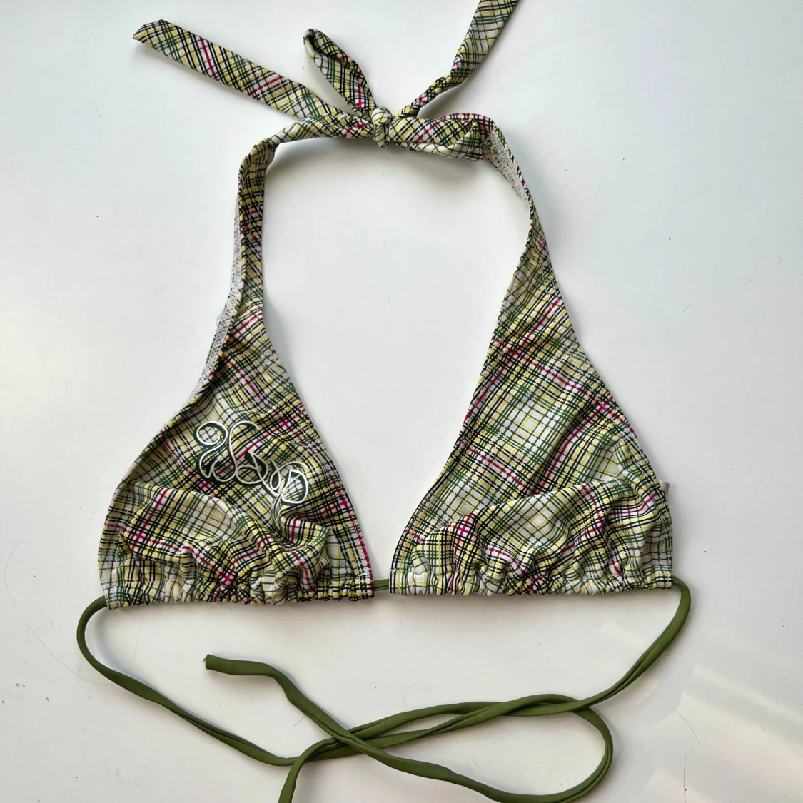 Rutig bikiniöverdel  - 1