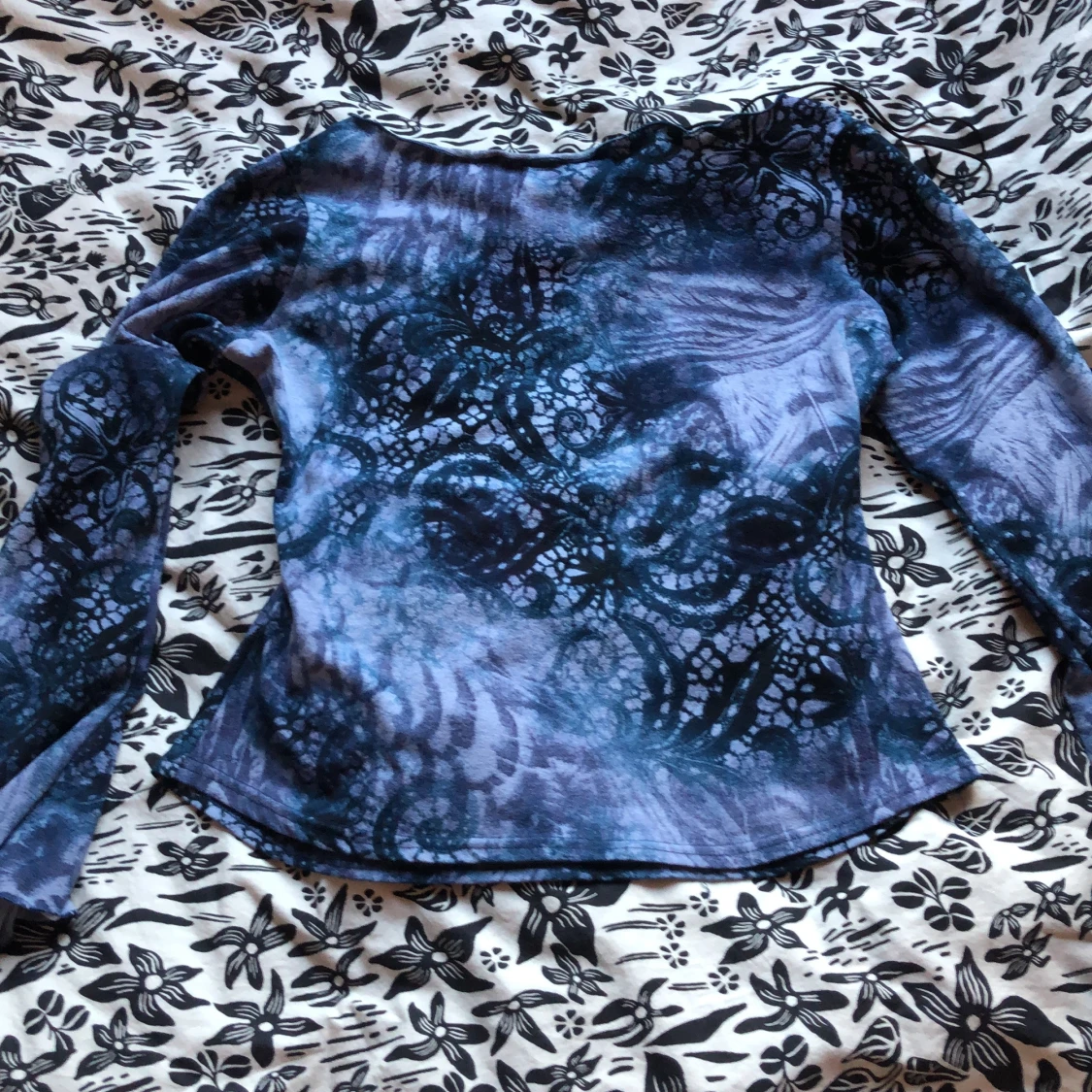 Blå långärmad topp från Knockout - 1