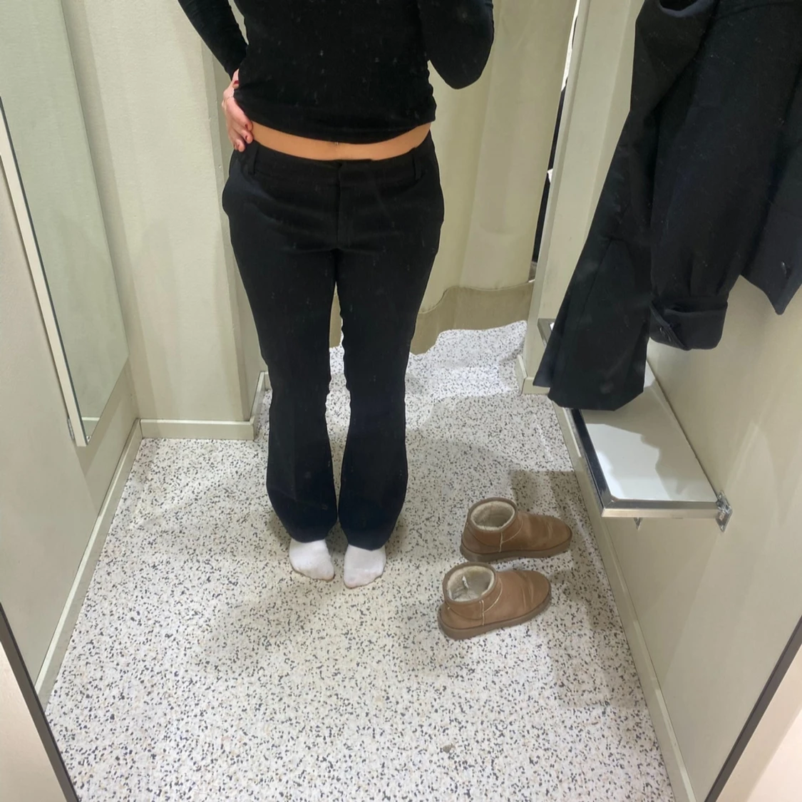 Lågmidjade kostymbyxor