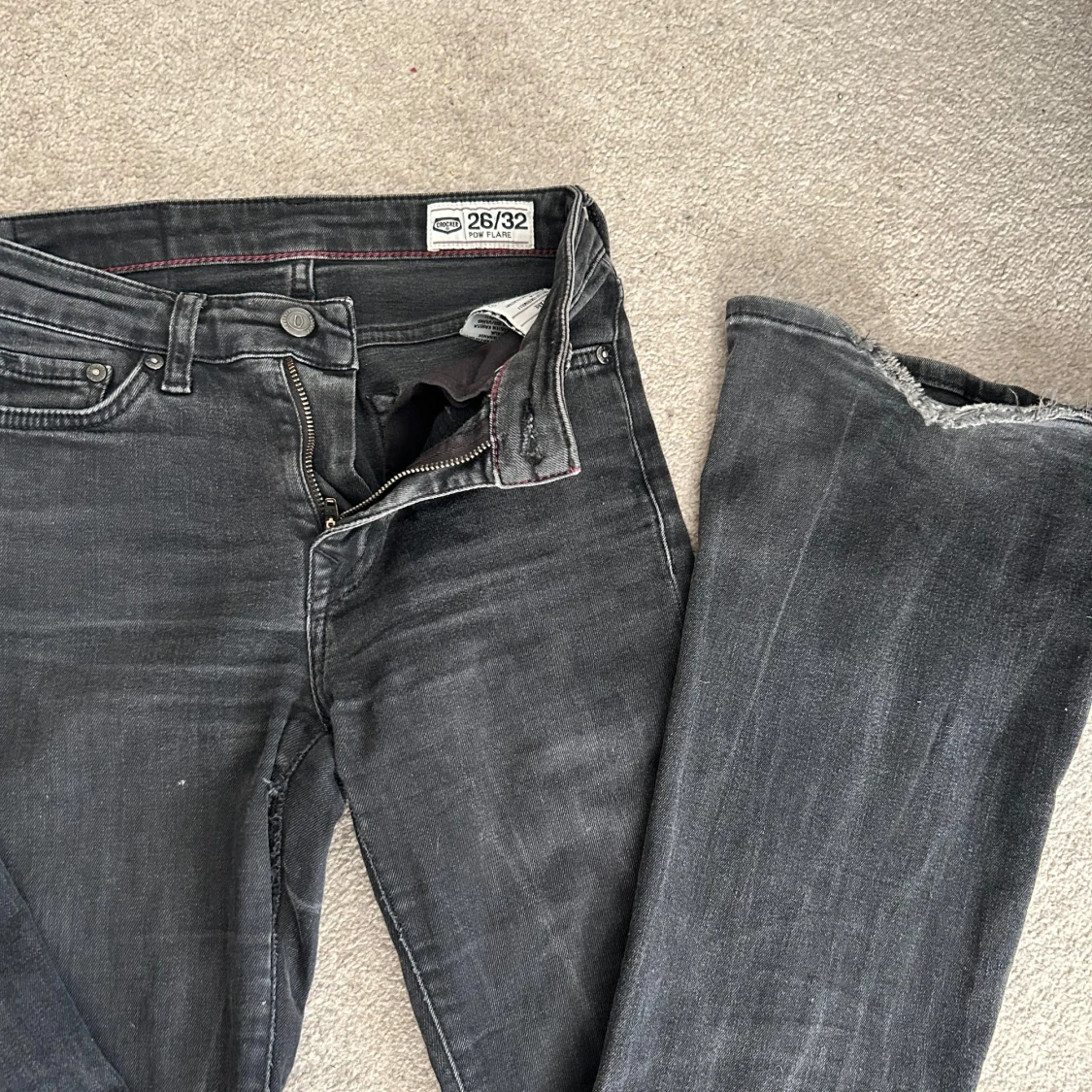 Svarta bootcut jeans från Crocker - 2