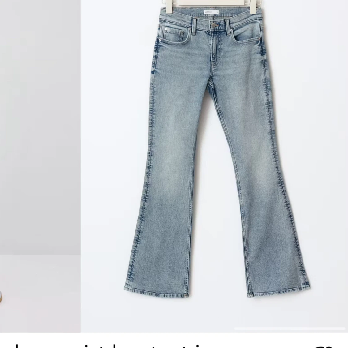 Ljusblå bootcut jeans - 2